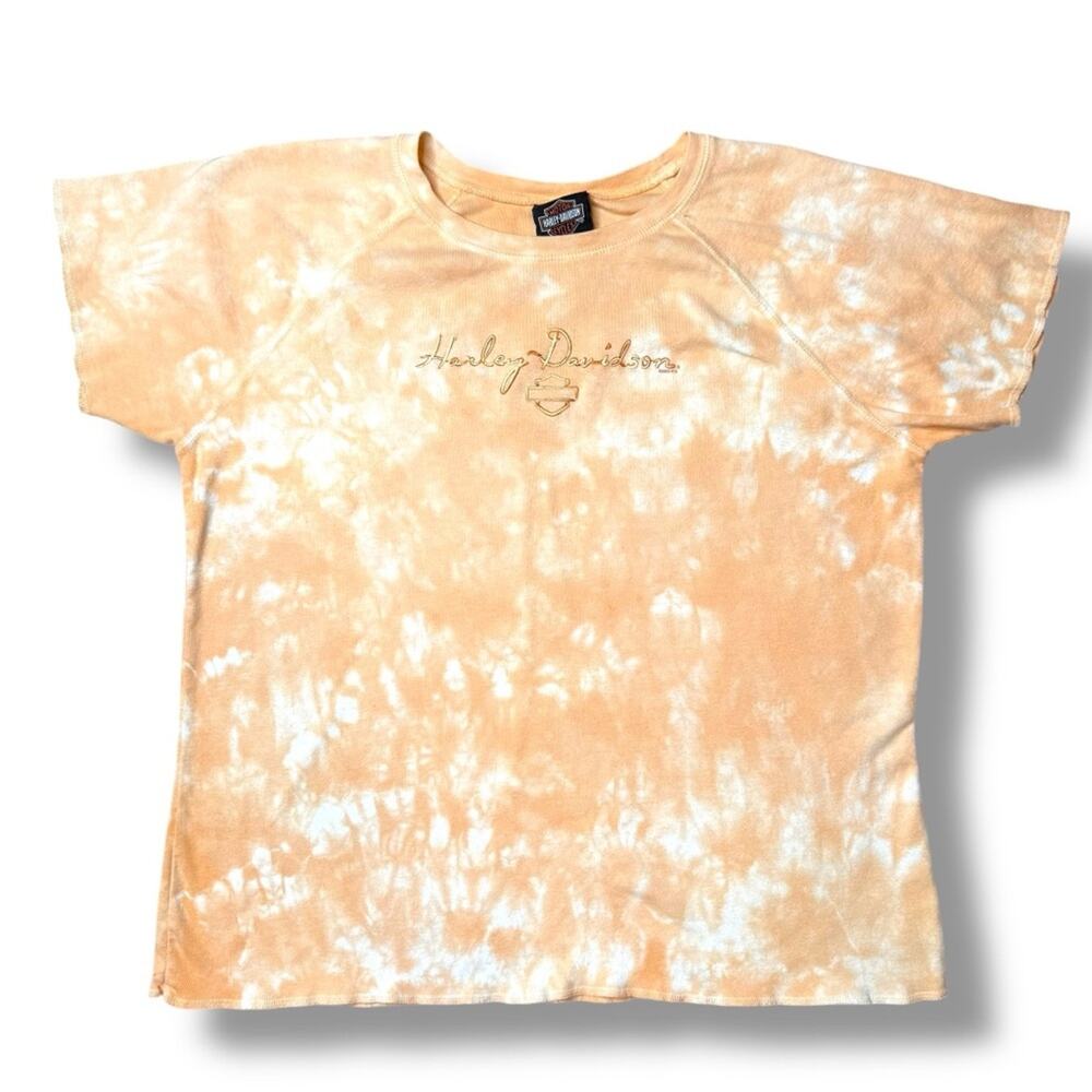 Vintage 2003 Harley Davidson Tie Dye Shirt Mantua Ohio Women’s XL Y2K